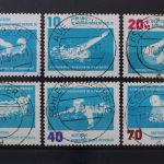 DDR, MiNr. 907-912, zentrisch gestempelt