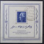 Sowj. Zone, MiNr. Block 6 SST Weimar Namenszug, gestempelt, BPP Signatur