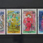 Deutschland (BRD), MiNr. 908-911, zentrisch gestempelt