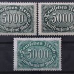 Deutsches Reich, MiNr. 256 a, b, c, postfrisch
