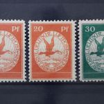 Deutsches Reich, MiNr. I-III, postfrisch