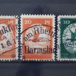 Deutsches Reich, MiNr. I-III, gestempelt