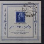 Sowjetische Zone, MiNr. Block 6, SST Weimar Namenszug, gestempelt