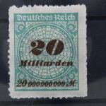 Deutsches Reich, MiNr. 329 B PE 1, postfrisch, geprüft Infla