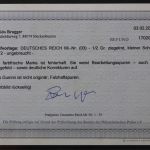 Deutsches Reich, MiNr. 3, ungebraucht, BPP Fotobefund