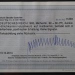 Deutsches Reich, MiNr. 62, postfrisch, BPP Fotobefund
