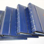 Deutsche Post Deutschland-Plus, 4 blaue Ringbinder mit Einschränkungen