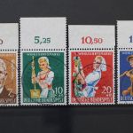 Deutschland, MiNr. 297-300 Oberrand, zentrisch Bockenem, gestempelt