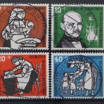 Deutschland (BRD), MiNr. 243-246 zentrisch gestempelt