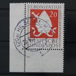 Deutschland (BRD), MiNr. 199 Ecke links unten, gestempelt