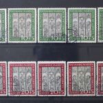 Deutschland (BRD), MiNr. 139-140, 5 Sätze, gestempelt