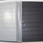 Einsteckalben-Posten, 11 gebrauchte Einsteckalben mit schwarzen Seiten