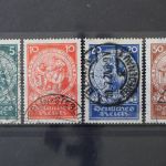 Deutsches Reich, MiNr. 351-354, gestempelt