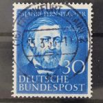 Deutschland (BRD), MiNr. 161, zentrisch Frankfurt, gestempelt