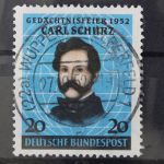 Deutschland (BRD), MiNr. 155 zentrisch Wuppertal, gestempelt
