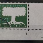 Deutschland (BRD), MiNr. 294 Ecke rechts unten, FN 1, gestempelt
