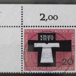 Deutschland, MiNr. 313 Ecke links oben, zentrisch Hamburg, gestempelt