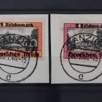 Deutsches Reich, MiNr. 728 + 729, Briefstücke