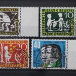 Deutschland (BRD), MiNr. 322-325 Berlin Charlottenburg, gestempelt