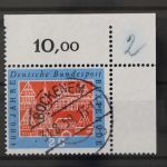 Deutschland (BRD), MiNr. 312 w Ecke rechts oben, gestempelt