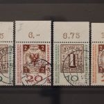 Deutschland (BRD), MiNr. 310-311 a+b Oberränder, gestempelt