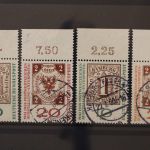 Deutschland (BRD), MiNr. 310-311 a+b Oberränder, gestempelt