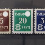 Estland, MiNr. 1-3 y, postfrisch