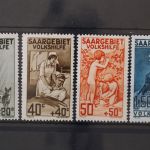 Saargebiet, MiNr. 104-107, postfrisch