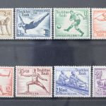 Deutsches Reich, MiNr. 609-616, Falz