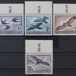 Österreich, MiNr. 984-987, gefalteter Oberrand, postfrisch