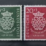 Deutschland (BRD), MiNr. 121-122, Falz