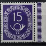 Deutschland (BRD), MiNr. 129 rechter Rand, postfrisch, BPP Signatur