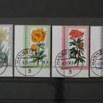 Deutschland (BRD), MiNr. 867-870, Ecke links unten, gestempelt