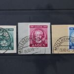 Franz. Zone Baden, MiNr. 47-49, Briefstücke, BPP Signatur