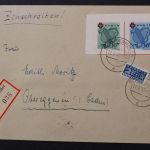 Franz. Zone Baden, MiNr. 42-45 B, Brief, BPP Kurzbefund