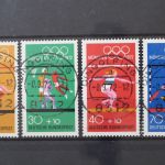 Deutschland (BRD), MiNr. 734-737 zentrisch Dingolfing, gestempelt