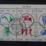 DDR, MiNr. 1039-1044 Sechserblock, Ecke links oben, EST