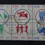 DDR, MiNr. 1039-1044 Sechserblock, gestempelt