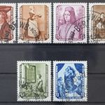 DDR, MiNr. 504-509, gestempelt