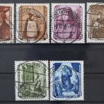 DDR, MiNr. 504-509, zentrisch gestempelt