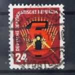 DDR, MiNr. 293 zentrisch Plauen, gestempelt