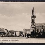 Hohenelbe - Sudetengau, im Riesengebirge, Teilansicht, Kirche