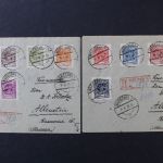 Polen, MiNr. 213-223 auf 2 R - Briefe, Brief, Altsignatur