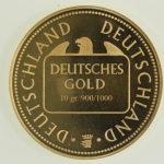 Deutschland, 1 Deutsche Währung, Goldmedaille, 10 g, 900er, Polierte Platte / Proof