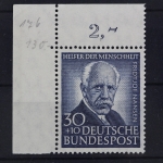 Deutschland (BRD), MiNr. 176, Ecke links oben, postfrisch