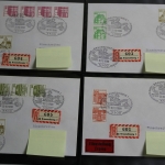Deutschland (BRD) Letterset, 40 Belege, darunter auch Einschreiben