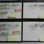 Deutschland (BRD) Letterset, 40 Belege, darunter auch Einschreiben