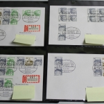 Deutschland (BRD) Letterset, 40 Belege, darunter auch Einschreiben