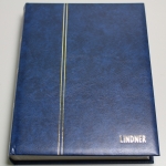 Lindner, Einsteckbuch Elegant 60 weiße Seiten, blau