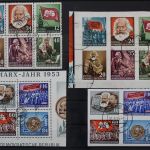DDR, MiNr. 389-395 A + B, gestempelt